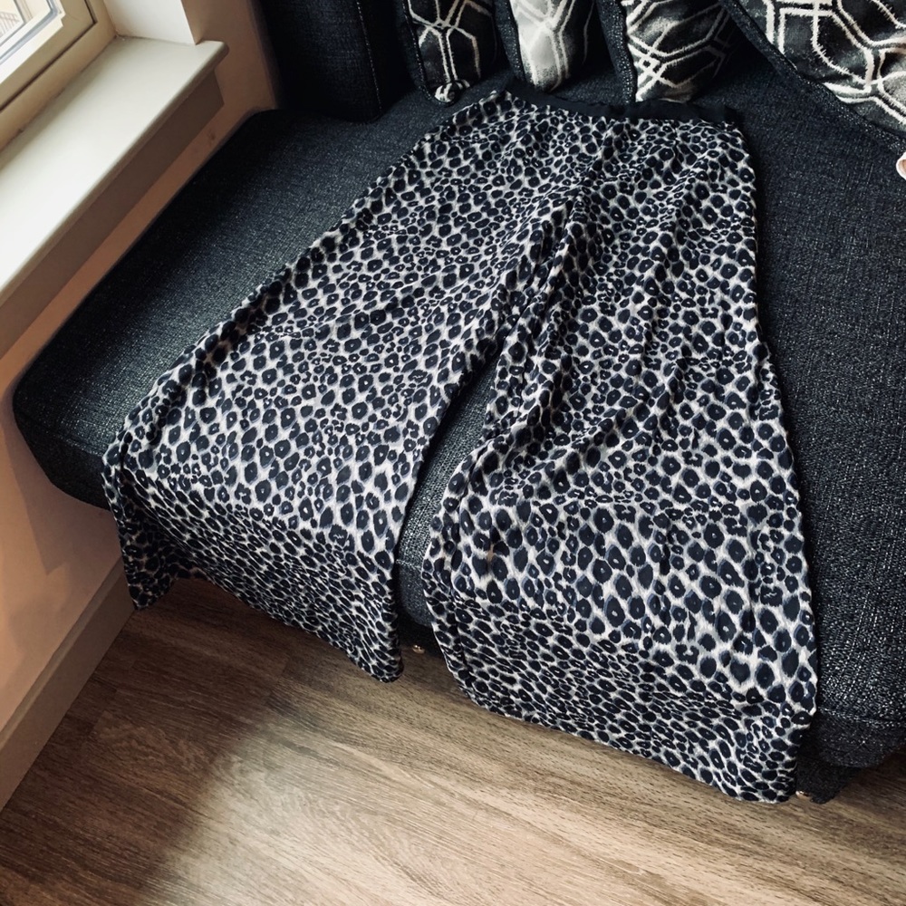Forever 21 Leopard Wide Leg Pants | size XS